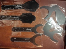 Fondo de ortodoncia Dental, tablero de contraste con imagen de la foto, placa de mejilla Oral con marca de escala, herramientas de dentista autoclavables, color negro, 6 uds.