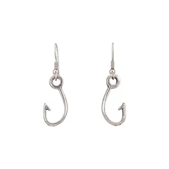 

Earrings jewelery hook (Lock-hook, jewelery alloy, silver) 53422