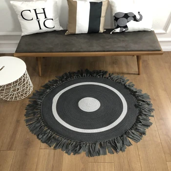 

Else Round Natural Jute Carpet Sisal Nomad Natural Fiber Collection Hand Woven Natural Jute Area Rug For Home Living Room