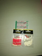 Varita luminosa para pesca, barra flotante fluorescente estilo luciérnaga para la noche que brilla en la oscuridad, 4,5x40 mm, 10 unidades/bolsa