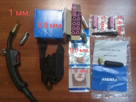 Отзыв о товаре Аппарат сварочный ANDELI, 220 В, стандартный мини-полуавтоматический сварочный аппарат без газового флюса, инвертор для проволоки, сварочный аппарат MIG от пользователя Покупатель 