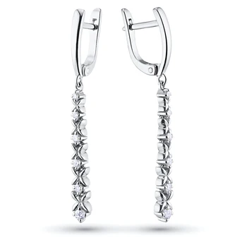 

Earrings in white gold with diamonds e0901sg02184200