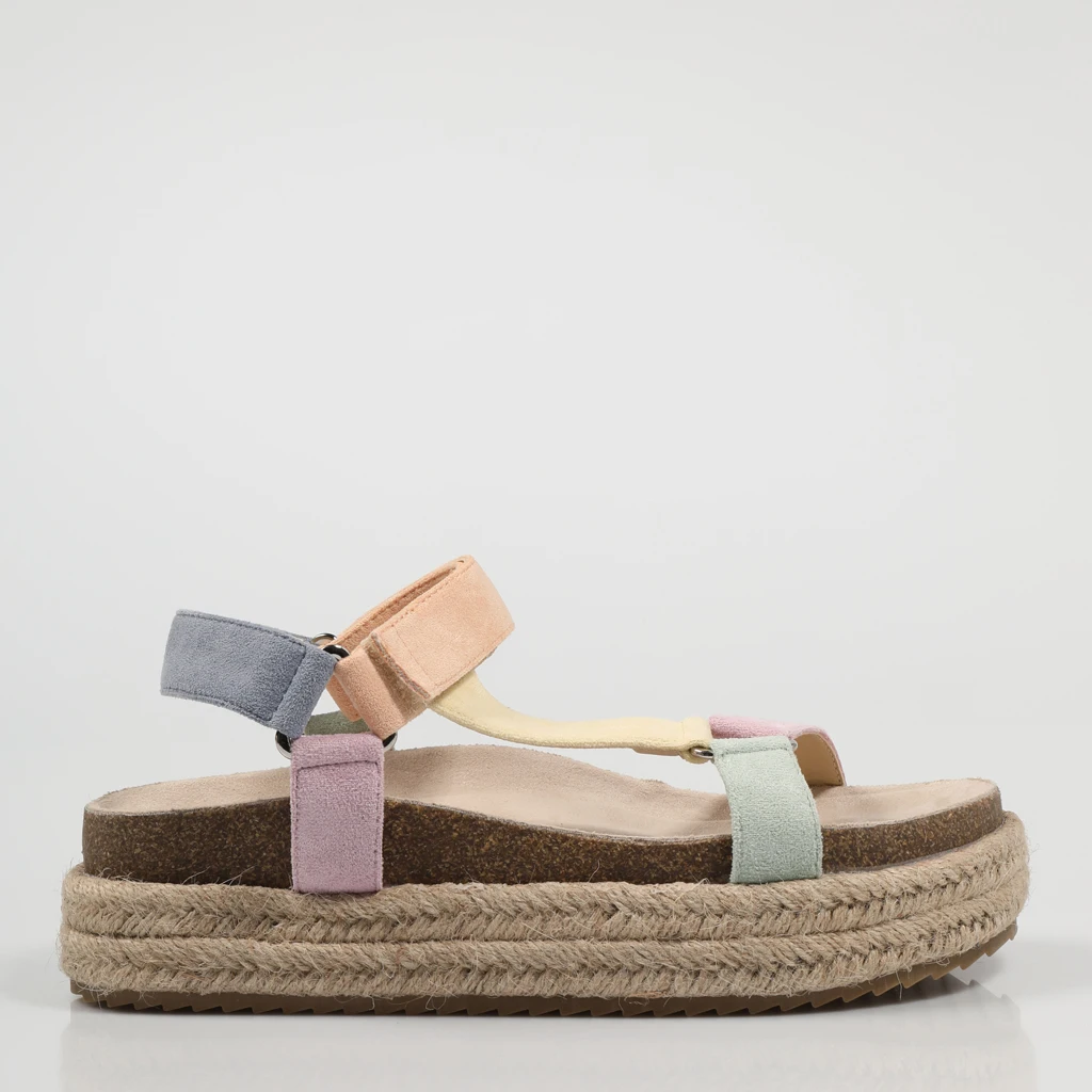 Sandal Emmshu KYRA 75183 129639975183 Warna Campuran Multiwarna Kulit Split  2021 - AliExpress Sepatu
