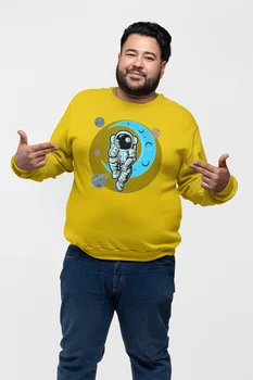 

Angemiel Wear-Minded Astronot Yellow Men 'S Sweatshirt