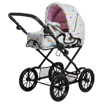 

Stroller 3 in 1 BRIO Combi-Gray with polka dot multicolour