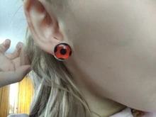 Pendientes de mariquita con Clip para las orejas, aretes de mariquita para Cosplay y mujer, aretes de lunares para chicas, regalos de fiesta, joyas de Anime 2020