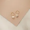 14K Gold Filled Hoop Earrings Natural Heartshaped Pearl Jewelry Gold Hoop Earrings Brincos Pendientes Oorbellen Women Earrings 3