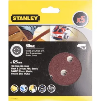 

SANDING DISC BROKEN ORBITING CORDLESS ROTARY 125MM GR60 STANLEY 5 PZ
