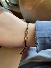 Charmsmic-Pulseras con amuleto de 8 signos, Color plateado, Estilo Vintage, para amantes amigos, chicas y mujeres