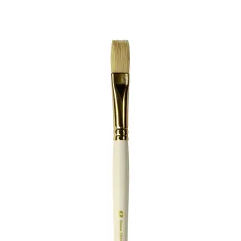 

Brush Bristle, bleached, long handle, flat No. 8
