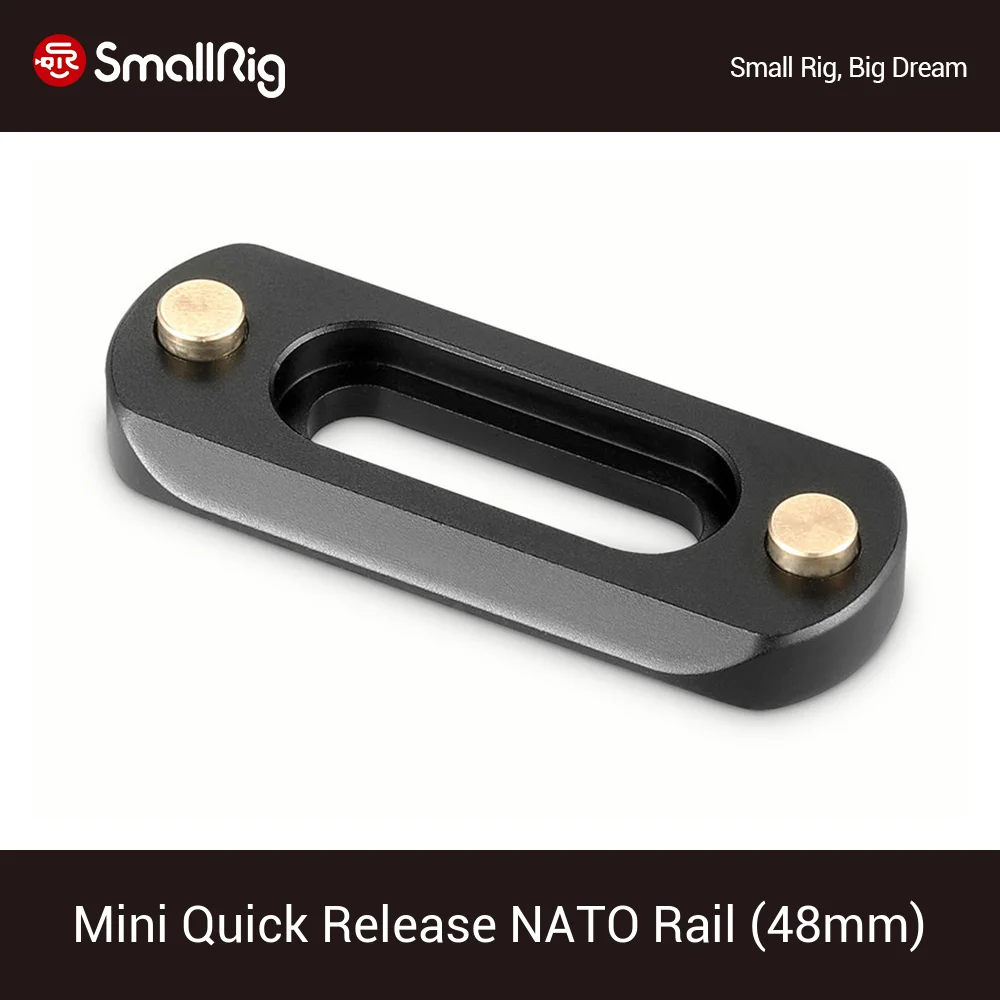 

SmallRig Mini Quick Release NATO Rail (48mm) Long for Camera Cage Nato Handle Monitor EVF Mount - 2172