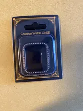 Funda de diamante para Apple watch, accesorios para Apple watch 6 SE 5 4 3 2 1 44mm 40mm 42mm 38mm a mujer, Protector de pantalla