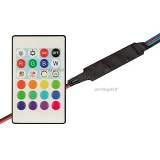 

031594 controller SMART-MINI-RGB-SET (12-24V, 3x1.5A, remote control 24kn, IR)-1 pc. Arlight