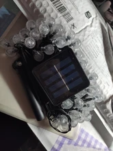 Crystal-Ball Fairy-Lights Led-String Solar-Lamp Christmas-Decor Power LEDS Garden Outdoor