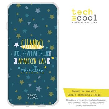 

FunnyTech®Stand case for Xiaomi Silicone Note Redmi 4 Frase "When foremost becomes dark" fund Blue