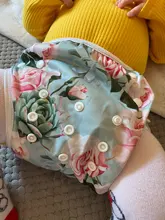 [Sigzagor] 1 grande nadar pañales pantalones tamaño OS todos en un pañal reutilizable bebé niña niño 18lbs-55lbs 8kg-25kg