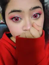 Lentillas de Anime bio-essence para Cosplay, 2 unidades/PAR, para ojos, coloreado con cristales rosas Belleza