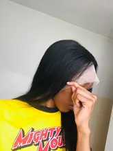 Puromi 13x1 4x1 medio de malla con división pelucas brasileñas no Remy pelucas de cabello humano T parte de encaje peluca 10-28 pulgadas Pre arrancado