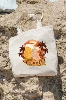 

Angemiel Bag Enjoyable Holiday Drink Shopping Beach Tote Bag