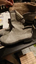 Botas De nieve De cuero para Mujer, botines cálidos De media pantorrilla con plataforma, para invierno