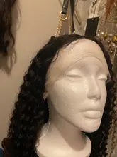 RESHINE-Peluca de pelo rizado de Mongolia, cabello humano con encaje frontal 13x4, 180%, 13x6, cierre de encaje rizado, prearrancado