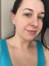 Pendientes con Clip de Cruz para mujer y niña, 2 uds., aretes de Zirconia cúbica, perlas, sin Piercing