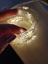 Fairy-Lights Battery-Operated Party-Use Copper 60-Star Outdoor LED Xmas Long for Silver-Color