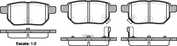 1286 02_[0446612130]!Колодки Дисковые З Toyota Auris 1.4vvt-I-2.2d 07/Yaris 1.0vvt-I 06 Remsa 128602 Remsa арт. 128602