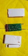 433 MHz 2262 código inalámbrico de la puerta de la ventana Sensor de contacto magnético de la puerta de madera Detector de Alarma para hogar GSM inalámbrico de alarma