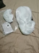 Synthetic-Hair-Wigs Blonde QQXCAIW Cosplay Wavy Gray Orange Black Pink White Purple Blue