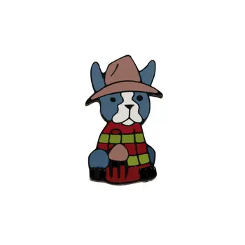 

Metal Bulldog badge in hat (55241)