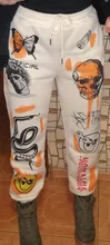 InstaHot-Pantalón de chándal Harajuku para mujer, pantalón con estampado de dibujos animados, para correr, con cordón, ropa de calle informal, Otoño, 2021