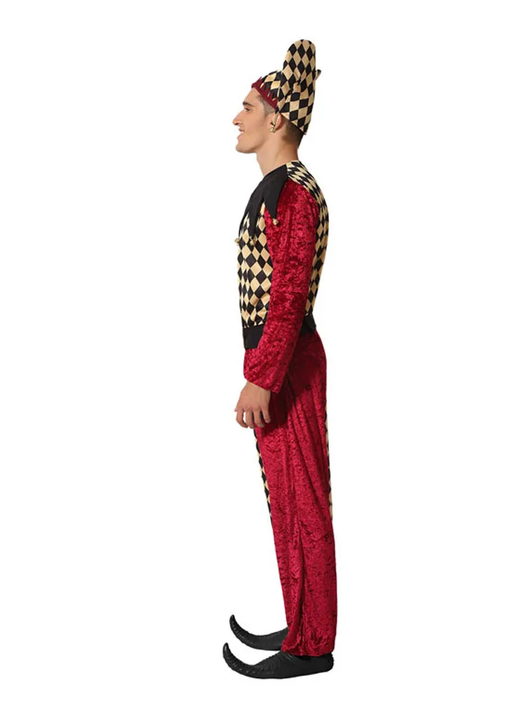Atosa Harlequin size xs/s adult man costume for party Carnival farewells -  AliExpress