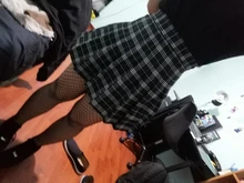 Plaid Skirt Pleated Harajuku School-Girl High-Waist Korean Plus-Size Women Zipper Sexy