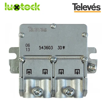 

Televes 5451-EMC Distribution 1E 3S 543603, distribution frame mini 3 directions and EasyF connection system, for signals from SMATV