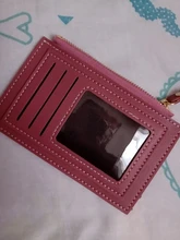 Tarjetero de PU con cremallera para hombre y mujer, tarjetero de Color puro con cremallera para tarjetas de identificación, Tarjeta De Nombre, regalo de vacaciones