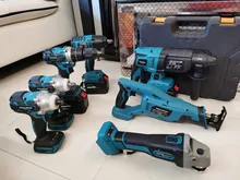 Hammer-Drill Electric-Hammer Cordless Battery--Case Rechargeable Rotary 18V Without