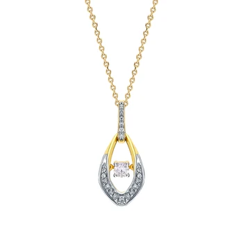 

Gold necklace with diamonds sunlight sample 585