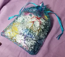 Bolsas de Organza con cordón ajustable para embalaje de joyas, bolsitas de regalo de boda, color blanco y colorido, 10/20/50 Uds., venta al por mayor, 4 tamaños
