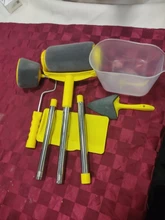 8 unid/set multifuncional DIY cuadro de pared de esquina decoración esquina Protección decorativa esquina cepillo herramienta mango hogar fácil de operar pinceles para pintar Kit