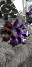 Llave de copo de nieve multifuncional 18 en 1, herramienta de acero octogonal, pequeña, Hexagonal, portátil, para campamento y supervivencia al aire libre