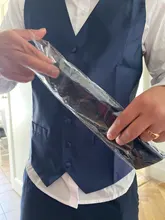 Hi-Tie-Chaleco clásico de seda Jacquard para hombre, pañuelo, mancuernas, fiesta, boda, conjunto de traje, MJ-0002