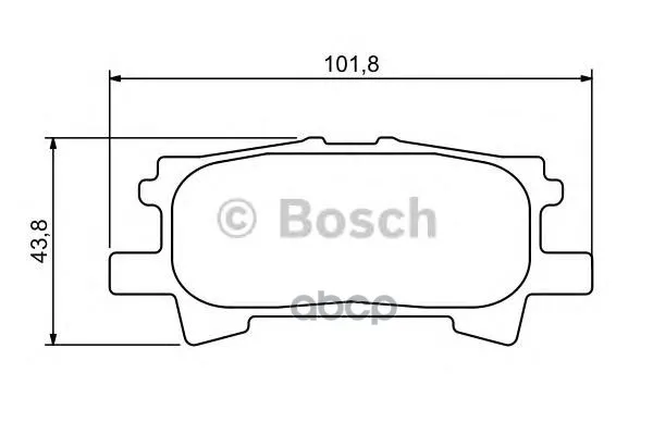 Колодки Тормозные Дисковые Задн Lexus: Rx(Mhu3_, Gsu3_, Mcu3_) 300/350/350 Awd/400h/400h Awd 03-08 Bosch арт. 0986494224
