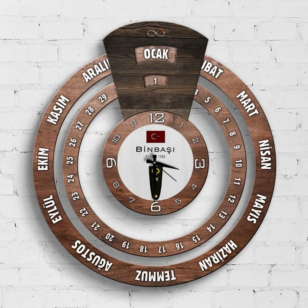 

Personalized Professional Major Infinite Mayan Calendar Wooden Wall Clock