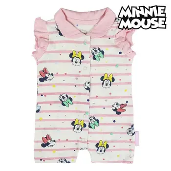 

Baby's Sleeveless Romper Suit Minnie Mouse White Pink