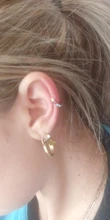 Pendientes de Clip de cristal coreanos para mujer, pendientes de circonia sin agujero, joyería falsa, aretes de un solo Clip para hueso del oído, aretes Kolczyki