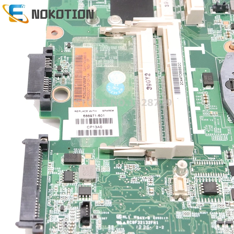 NOKOTION 686971-601 686971-001 686971-501 для hp 6570B 8570P материнская плата для ноутбука HM76 DDR3 UMA HD full test