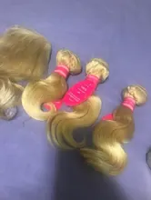 Younsolo-mechones Rubio 613 con cierre, cabello humano ondulado, 4x4, mechones, extensión de cabello humano Remy brasileño