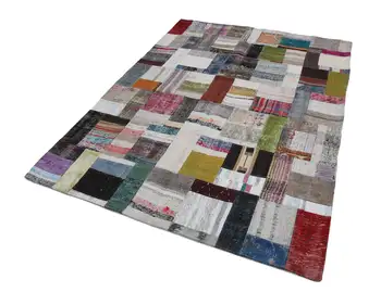 

175x240 Cm Multicolor Handmade Rugs Patchwork Rug-6x8 Ft