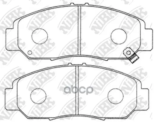 Brake pads Honda Civic 01-05/Fr-V 1.7-2.2 05-/Stream/1.7/ 2.0-01 Front Nibk Pn8465 NiBK art. PN8465